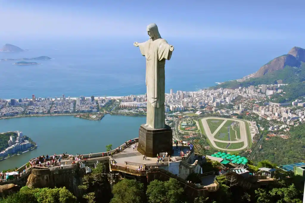 Cristo Redentor visto em passeio de helicóptero 20 minutos Rio